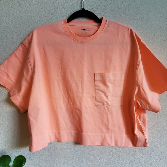 Athleta Tops - Athleta light orange crop top. NWOT